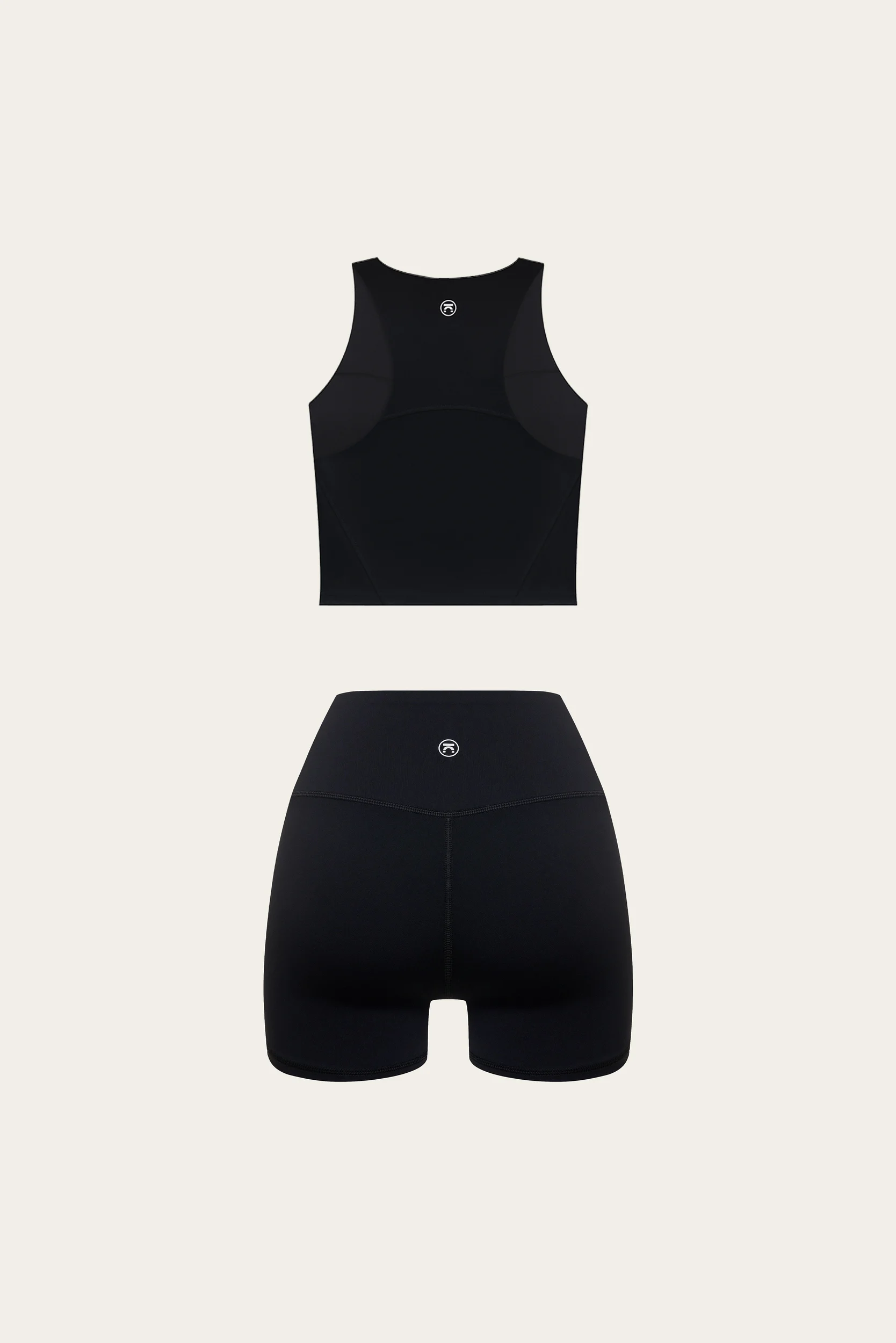 Топ 02 Racer & Шорты 01 Classic Cropped Black - фото 2