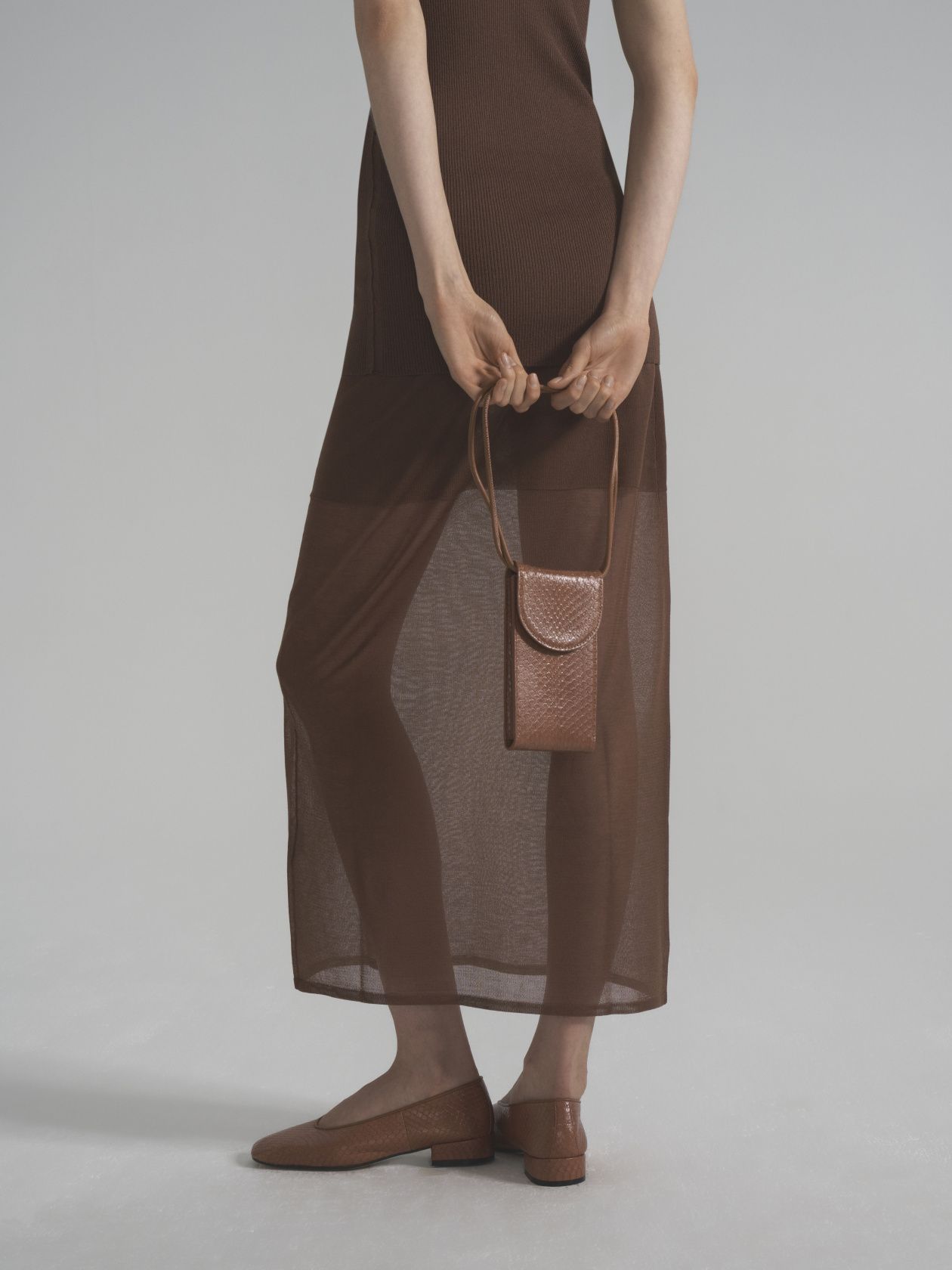 Ella silk knitted midi skirt - Level44