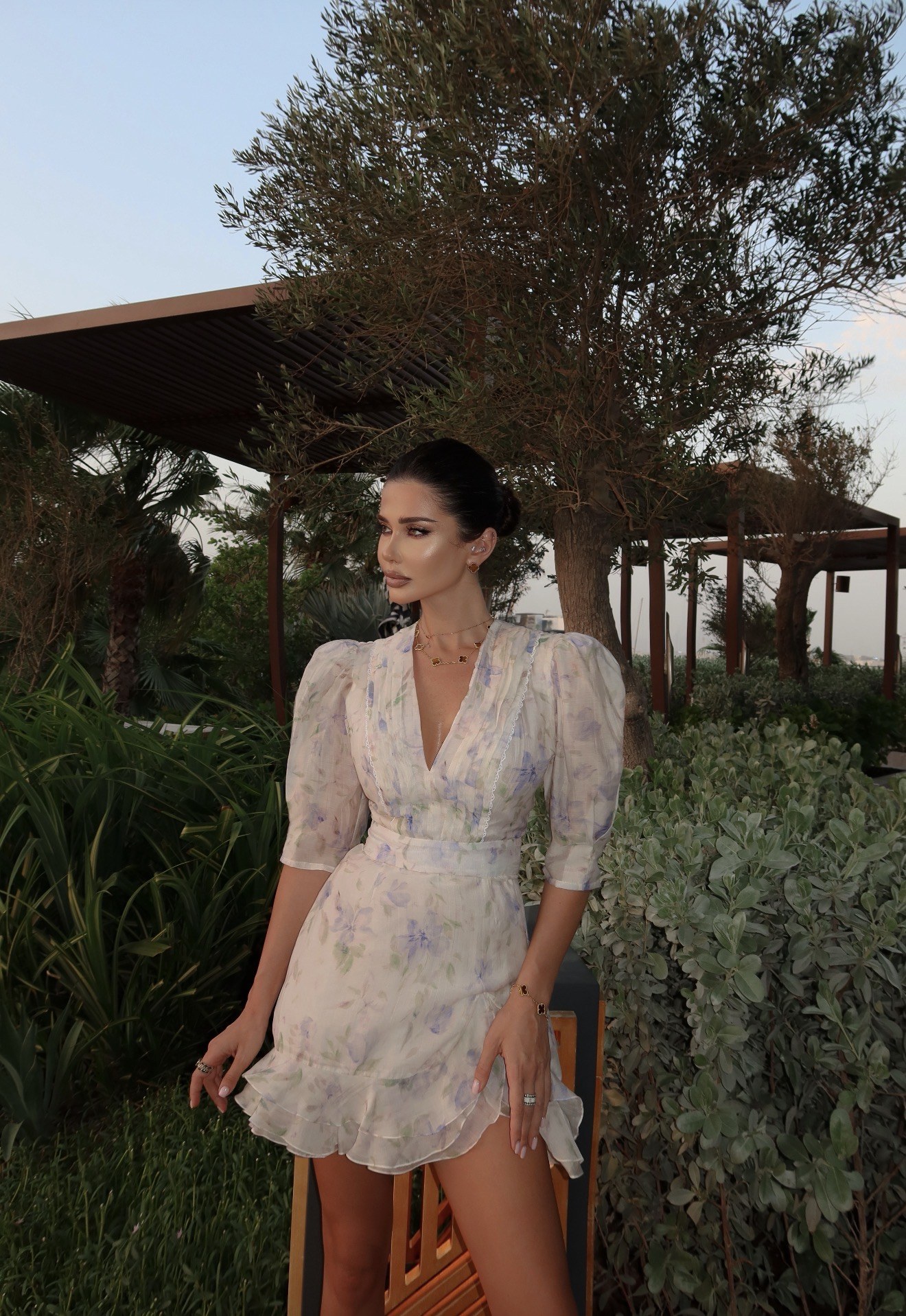 Платье "Прованс-мини" ирисы — Alani Couture