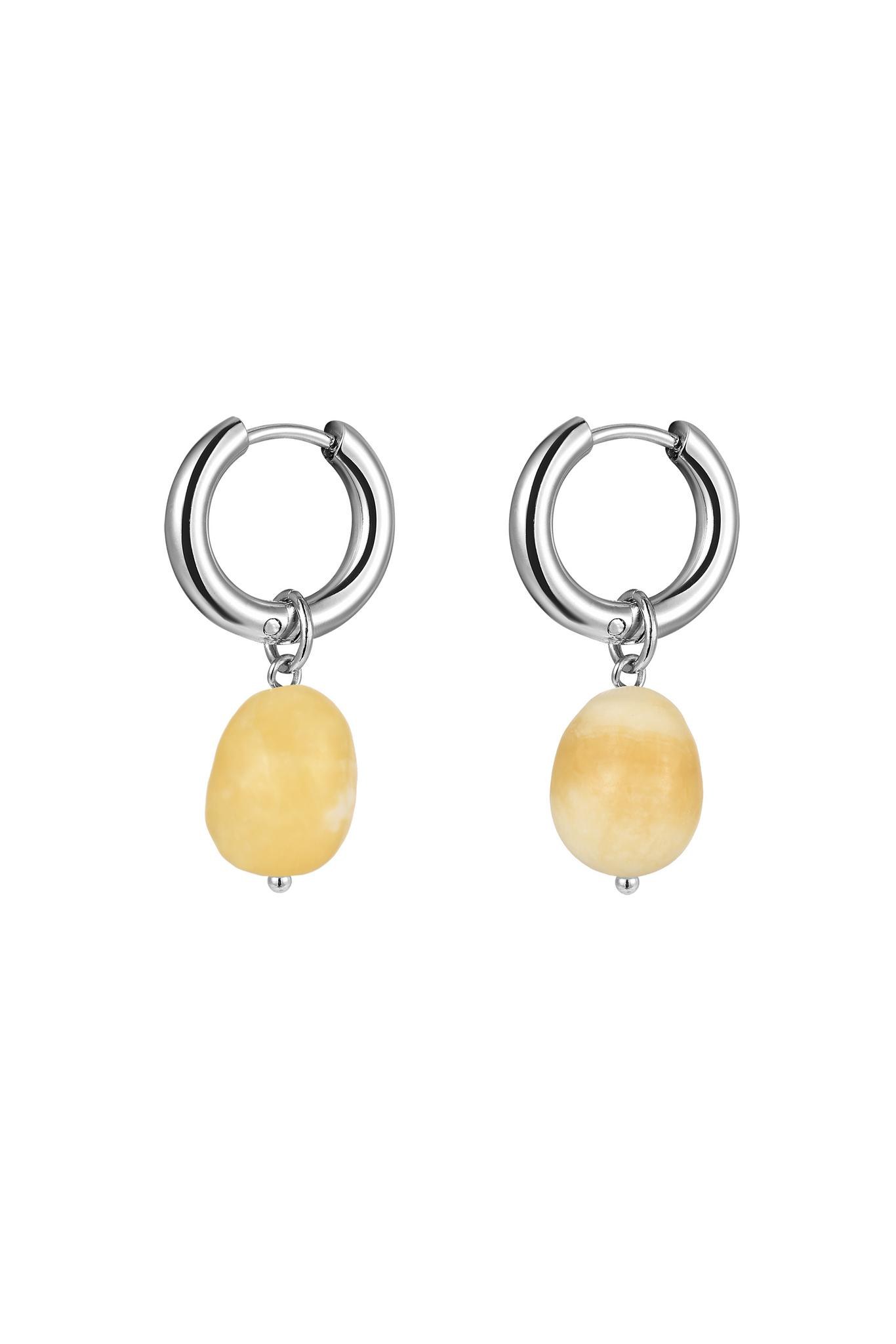 Серьги из кальцита Мираж — Chaikastore