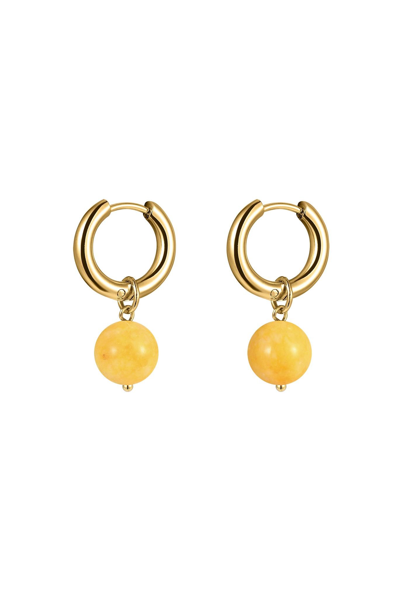 Серьги из кварца Cloudberry (Морошка) — Chaikastore