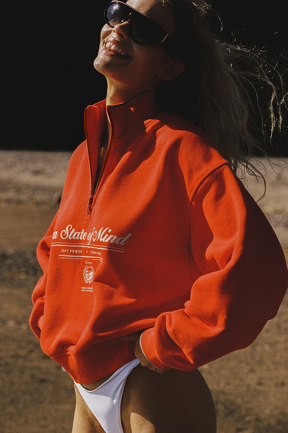 Толстовка на короткой молнии с принтом ATHLEISURE Морковь - фото 2