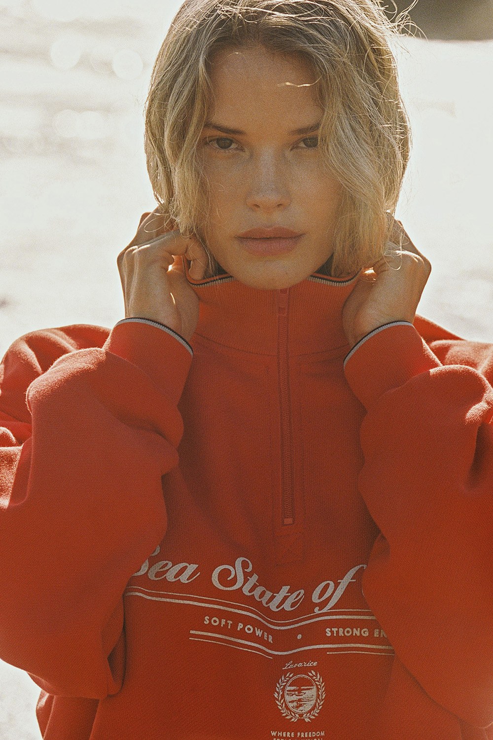 Толстовка на короткой молнии с принтом ATHLEISURE Морковь - фото 6