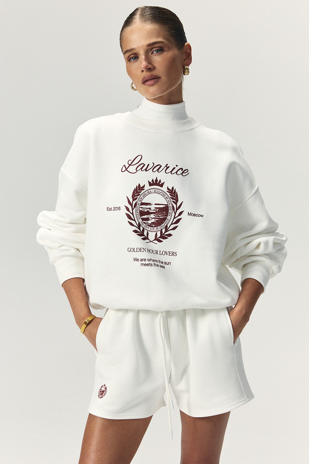 Свитшот с принтом ATHLEISURE Белый - фото 2