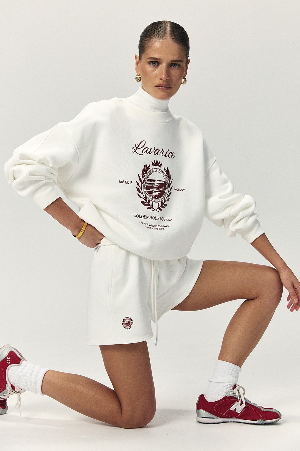 Свитшот с принтом ATHLEISURE Белый - фото 6