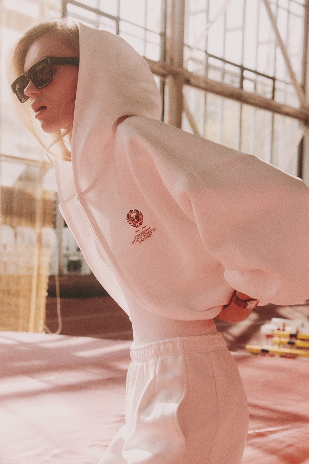 Толстовка на молнии с принтом ATHLEISURE Белый - фото 2