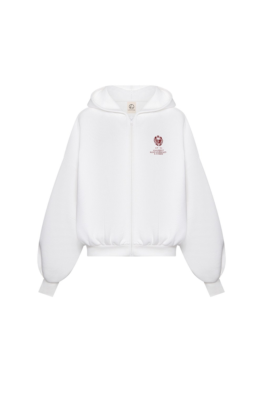 Толстовка на молнии с принтом ATHLEISURE Белый - фото 3