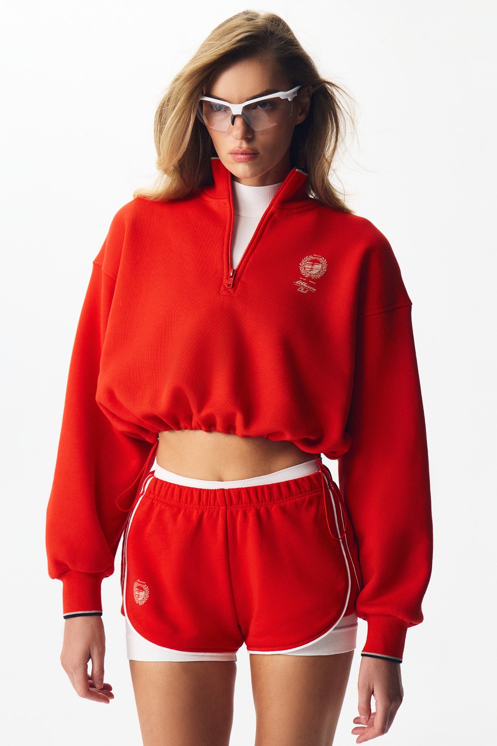 Укороченная толстовка с принтом ATHLEISURE Морковь - фото 4