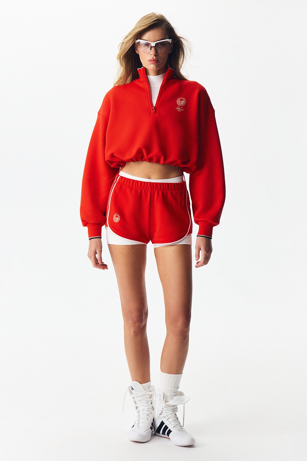 Укороченная толстовка с принтом ATHLEISURE Морковь - фото 5