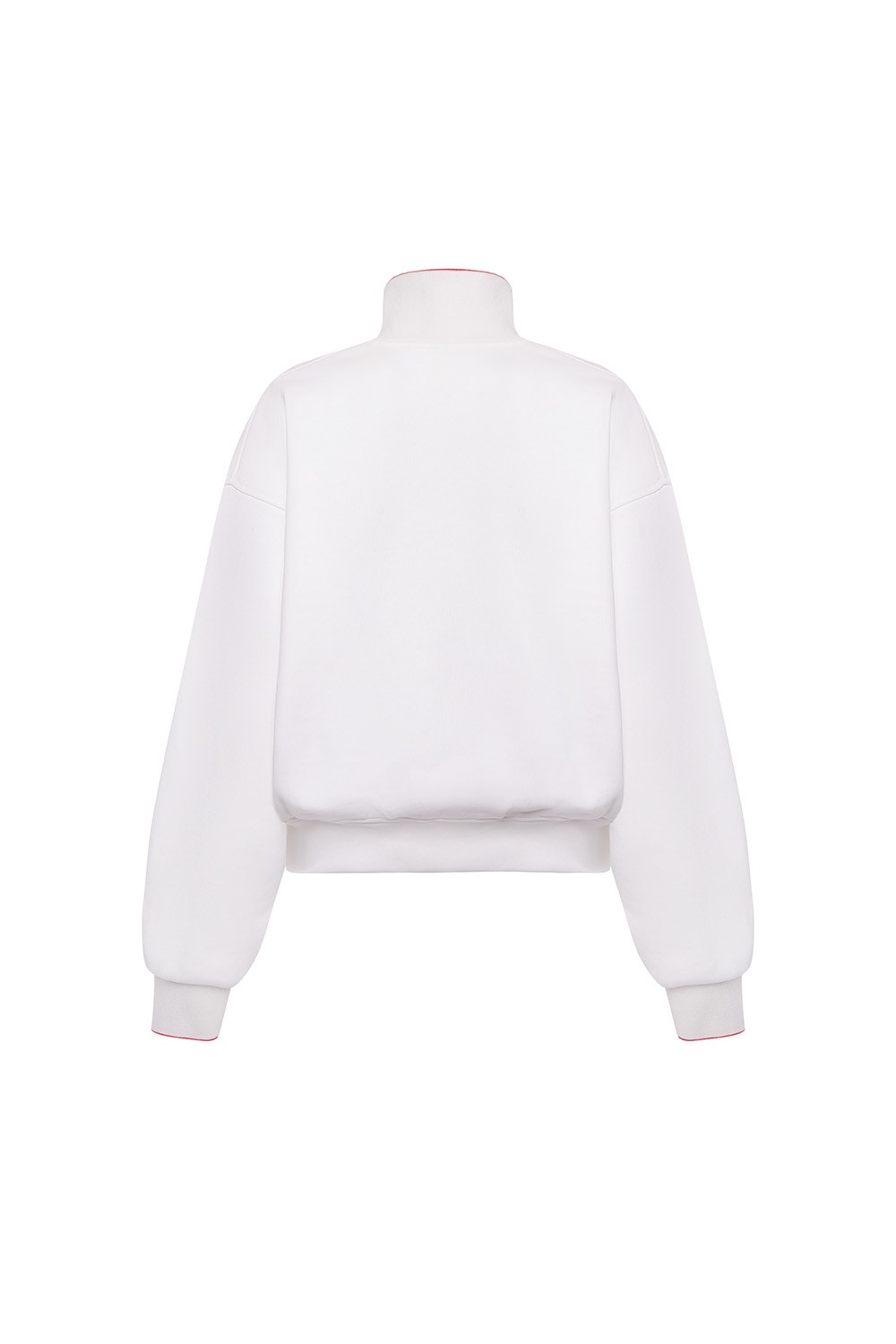 Толстовка на короткой молнии с принтом ATHLEISURE Белый - фото 5
