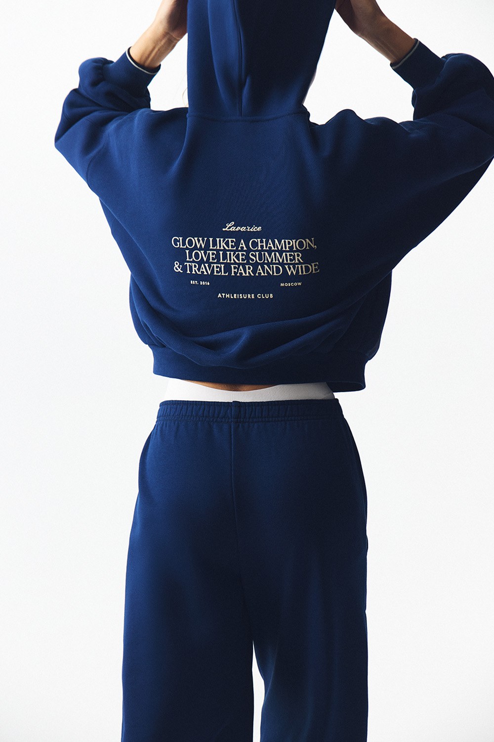 Толстовка на молнии с принтом ATHLEISURE Синий - фото 6