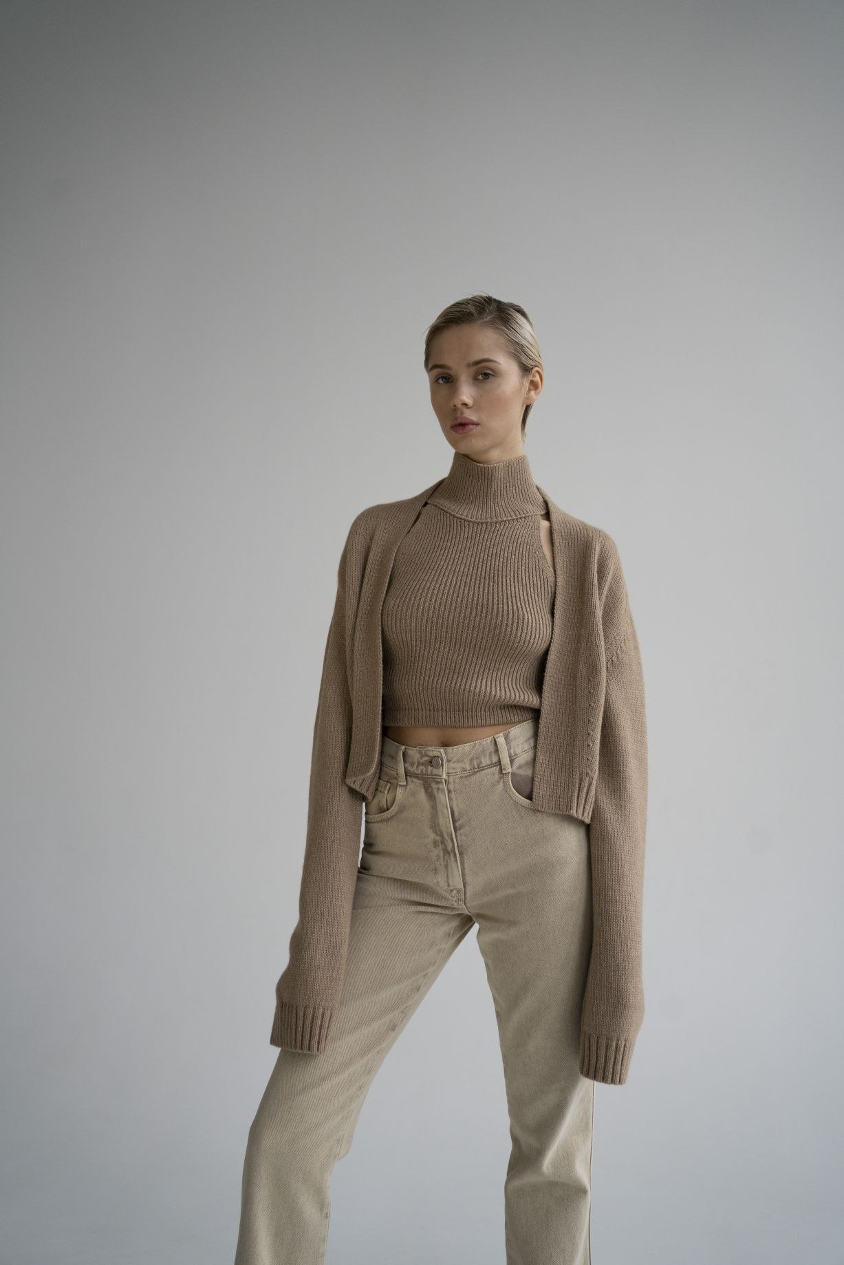 Cardigan knitted Australian merino wool - Level44