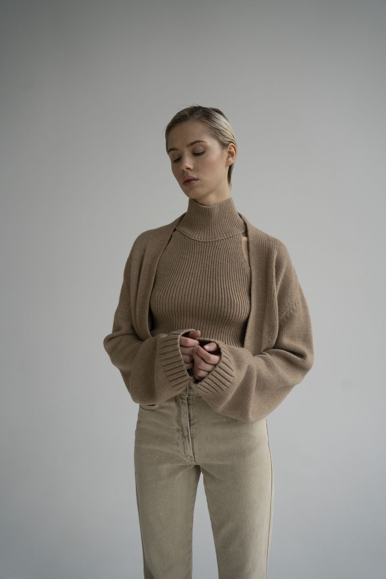 Cardigan knitted Australian merino wool - фото 2
