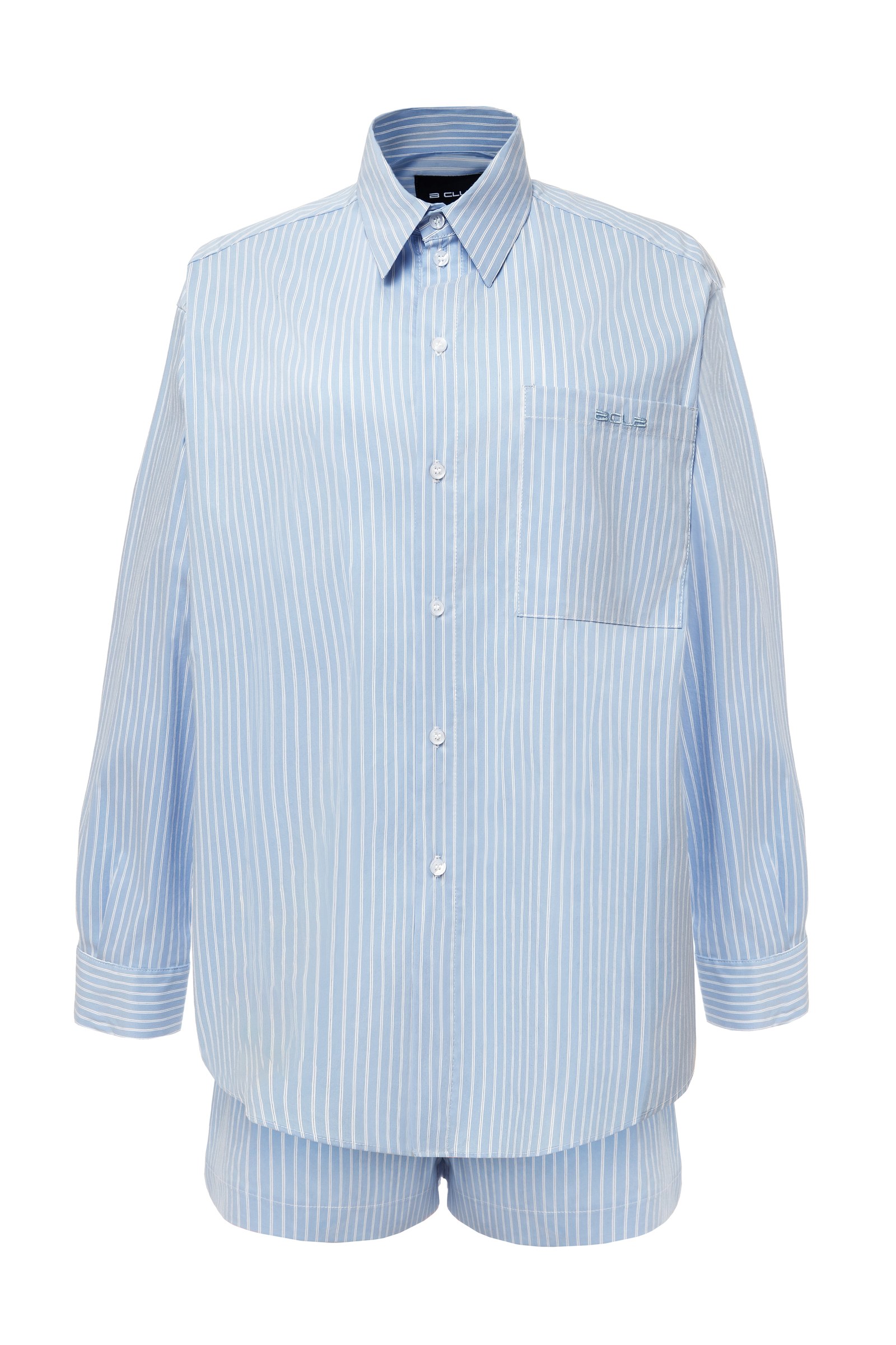 «Relaxed cotton» Комплект тройка рубашка, шорты и косынка — BCLB