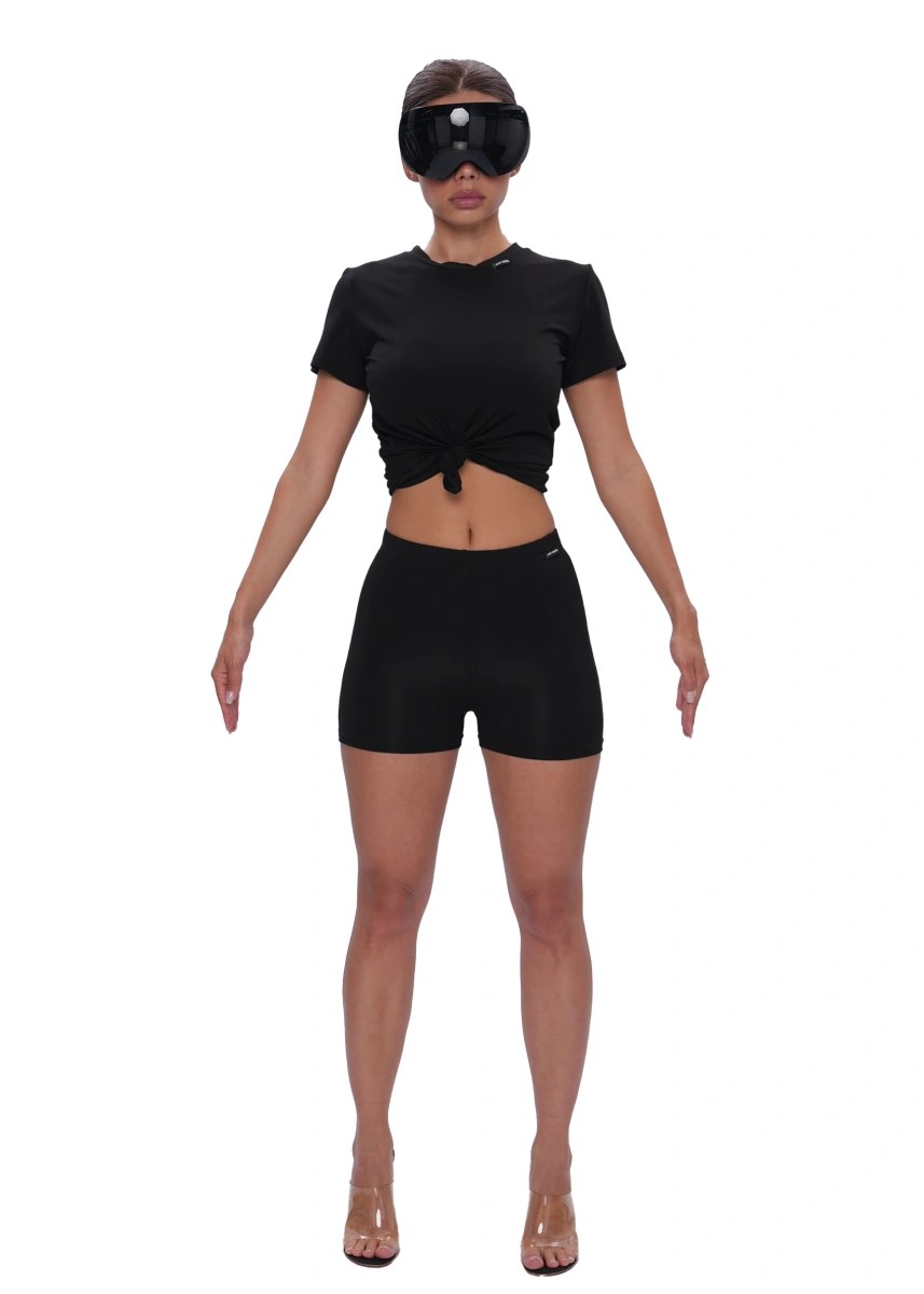 Футболка VISCOSE KNOT - black — Just Warm