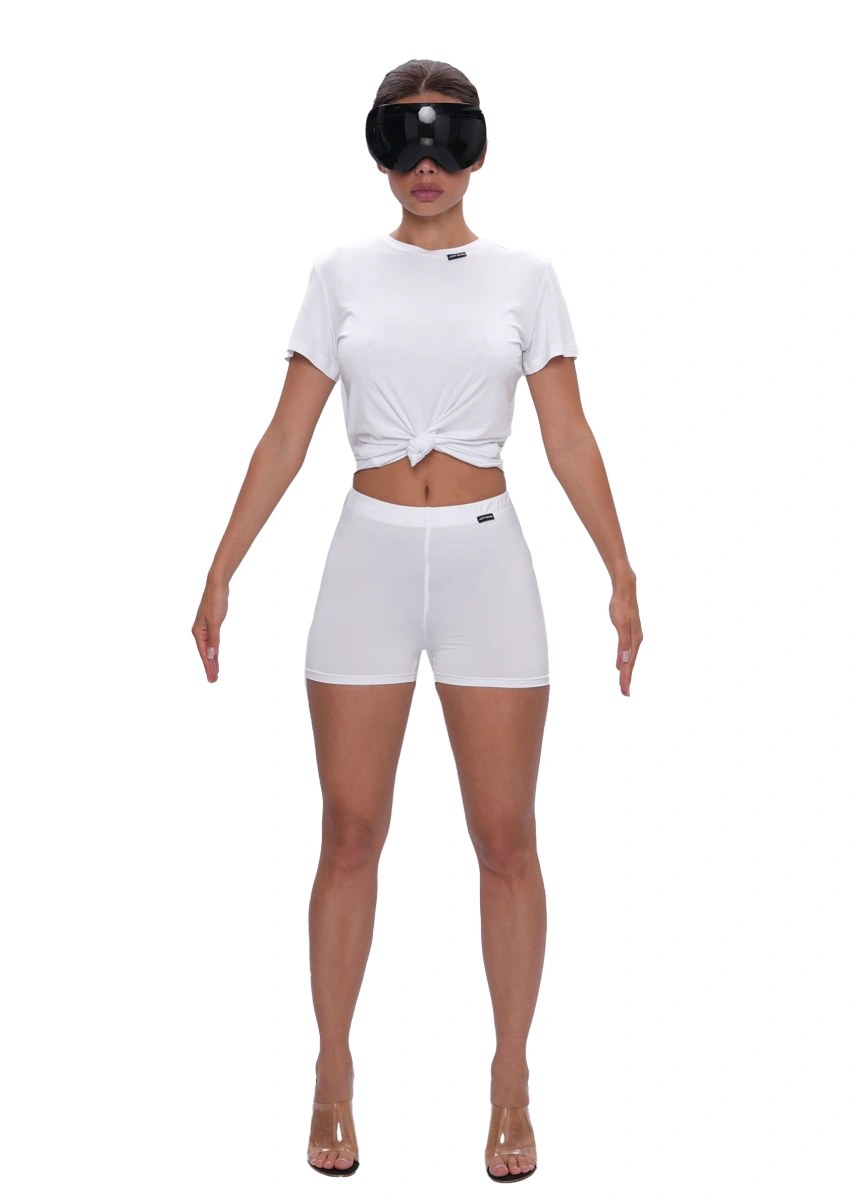 Футболка VISCOSE KNOT - white — Just Warm