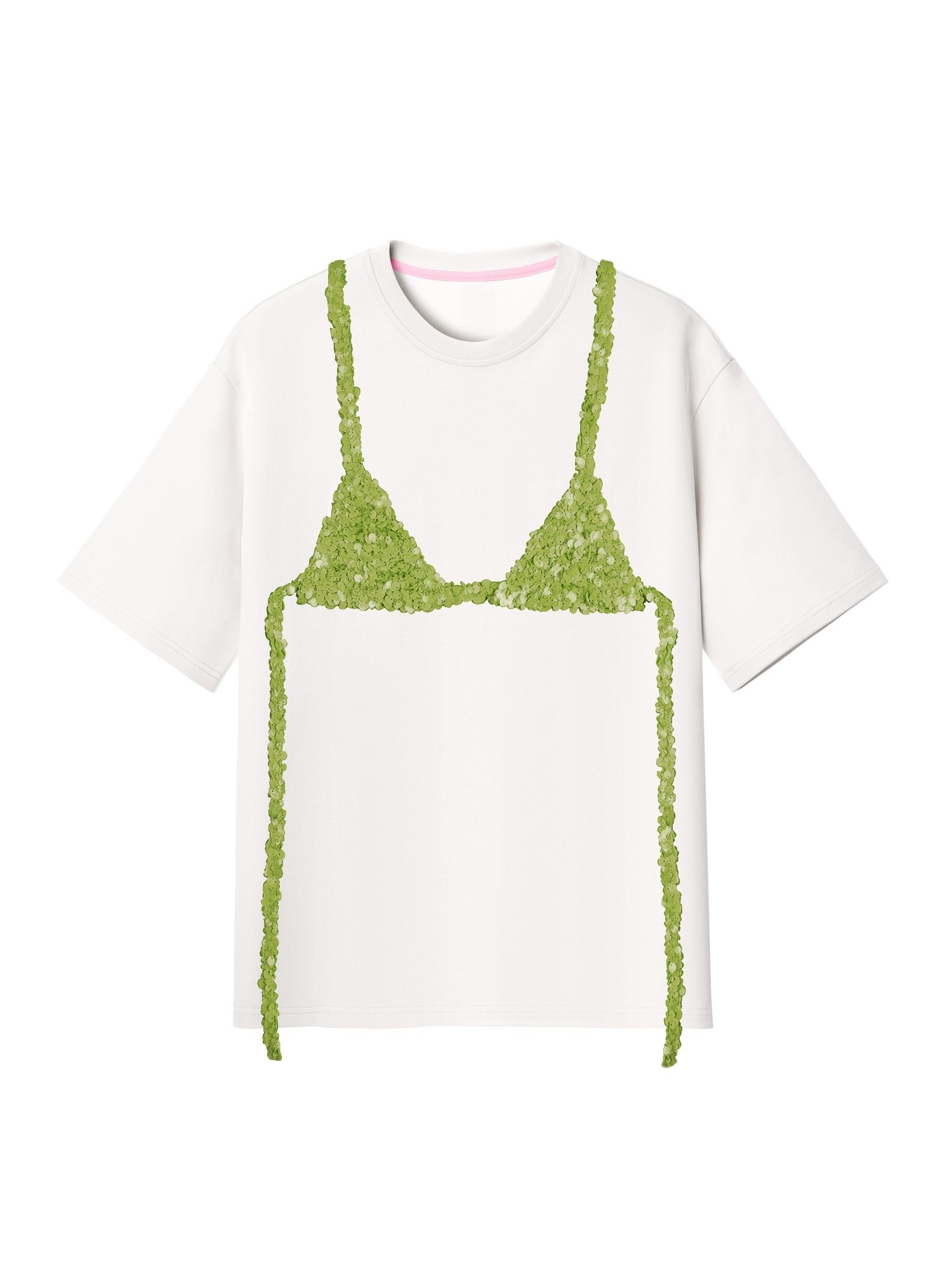 Футболка [КОНФЕТТИ] 'DAS KONFETTI' зеленый — Bitte_Ruhe