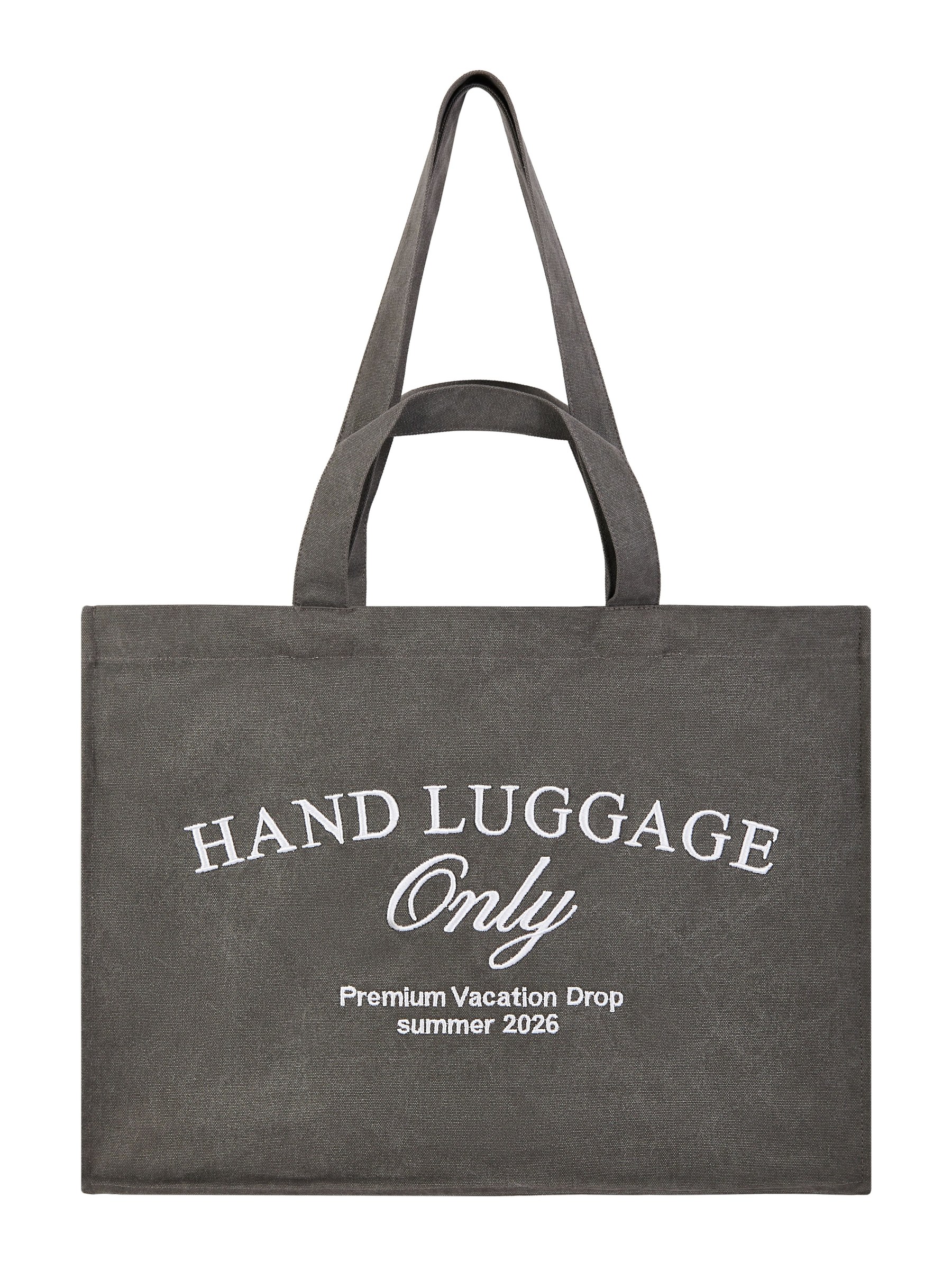 Сумка "Hand luggage only" серая - Mulier